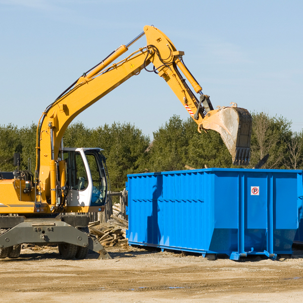 can i request a rental extension for a residential dumpster in Fullerton PA